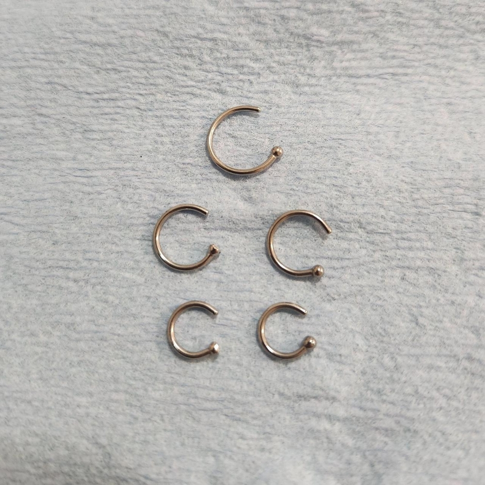 18g nose piercing hoops